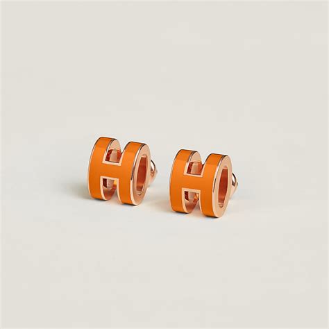 hermès mini pop h earrings.